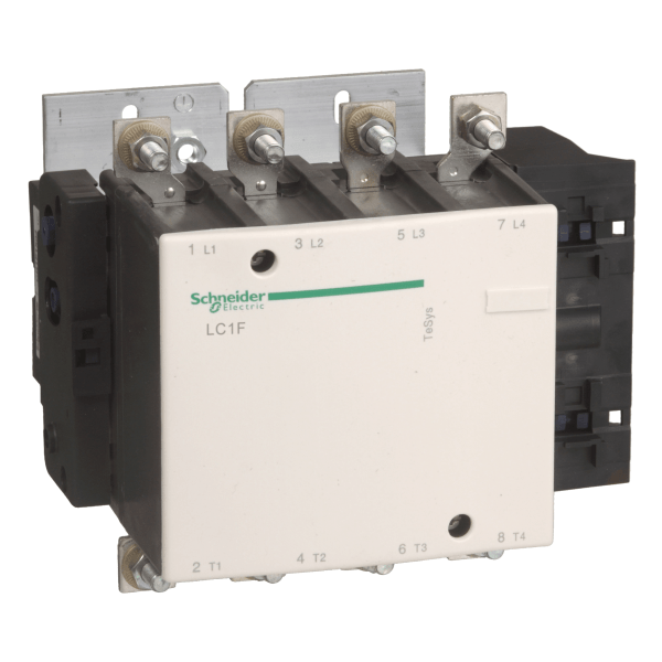 LC1F1154 — LC1F1154 - TeSys F contactor - 4P(4 NO)-AC-1 <= 440V 200A with coil LX9 - 24...575V AC 40/400Hz, LX4 - 24...460V DC, LXE - 100...250V AC 50/60Hz or 100…380V DC Schneider Electric