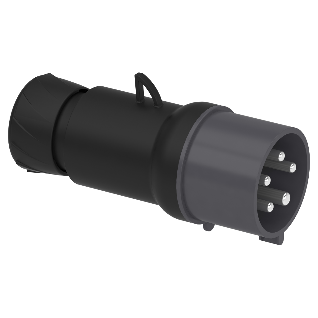 PKE32M445 - PratiKa wander plug - straight - 32 A - 3P + N + E - 480...500 V AC - IP44 Schneider Electric