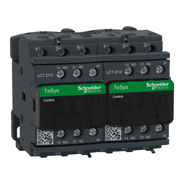 LC2D12F7 — LC2D12F7 - TeSys D reversing contactor - 3P(3 NO) - AC-3 - <= 440 V 12 A - 110 V AC coil Schneider Electric