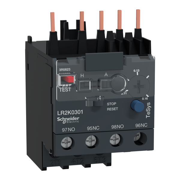 LR2K0301 — LR2K0301 - TeSys K - differential thermal overload relays - 0.11...0.16 A - class 10A Schneider Electric