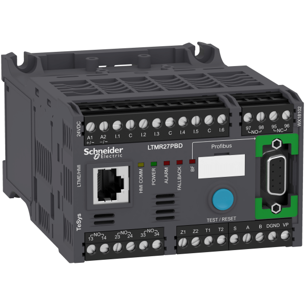 LTMR27PBD — LTMR27PBD - Motor Management, TeSys T, motor controller, Profibus DP, 6 logic inputs, 3 relay logic outputs, 1.35 to 27A, 24VDC Schneider Electric