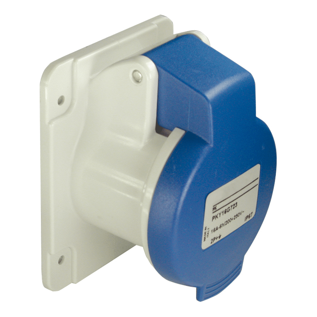 PKF16G424 - PratiKa socket - screw - straight - 16A - 3P + E - 200...250 V AC - panel Schneider Electric
