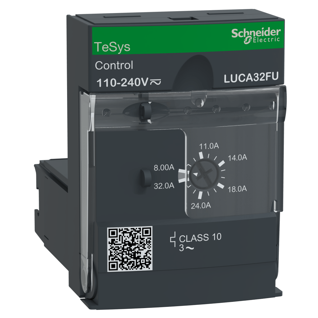LUCA32FU - Standard control unit, TeSys U, 8-32A, 3P motors, thermal magnetic protection, class 10, coil 110-240V AC/DC Schneider Electric