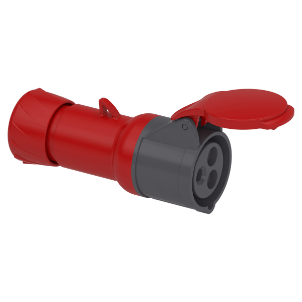 PKF16M433 — PKF16M433 - PratiKa wander socket - straight - 16 A - 2P + E - 380...415 V AC - IP44 Schneider Electric
