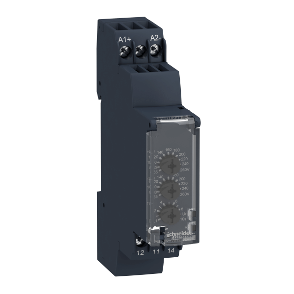 RM17UBE16 — RM17UBE16 - Harmony, Modular 1-phase voltage control relay, 5 A, 1 CO, 20…80 V AC/DC Schneider Electric