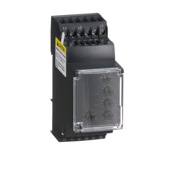 Harmony, Modular multifunction 3-phase supply control relay, 5 A, 2 CO, 220...480 V AC Schneider Electric