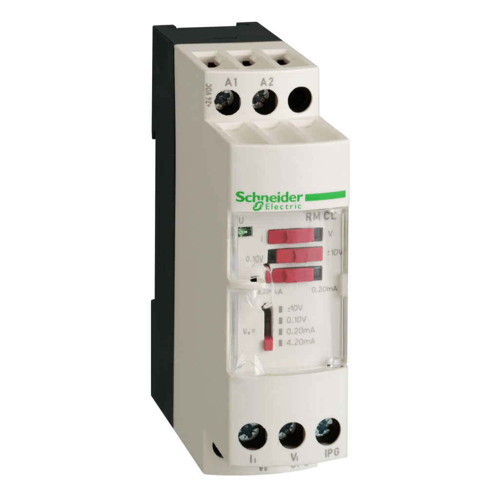 RMCV60BD - Harmony analog, Isolated analog converter, 0... 500 V voltage to 0…10 V or 4...20 mA Schneider Electric