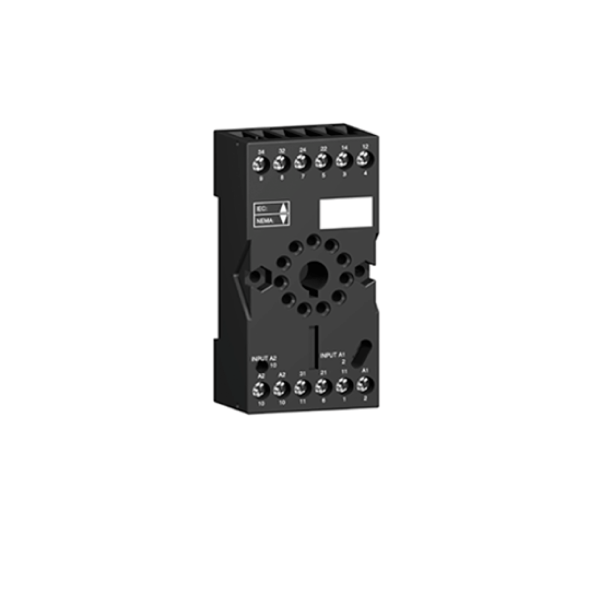RUZC3M — RUZC3M - RUZC3M - Socket, mixed contact, 10 A, relay type RUMC3, screw connector, 250 V AC Schneider Electric