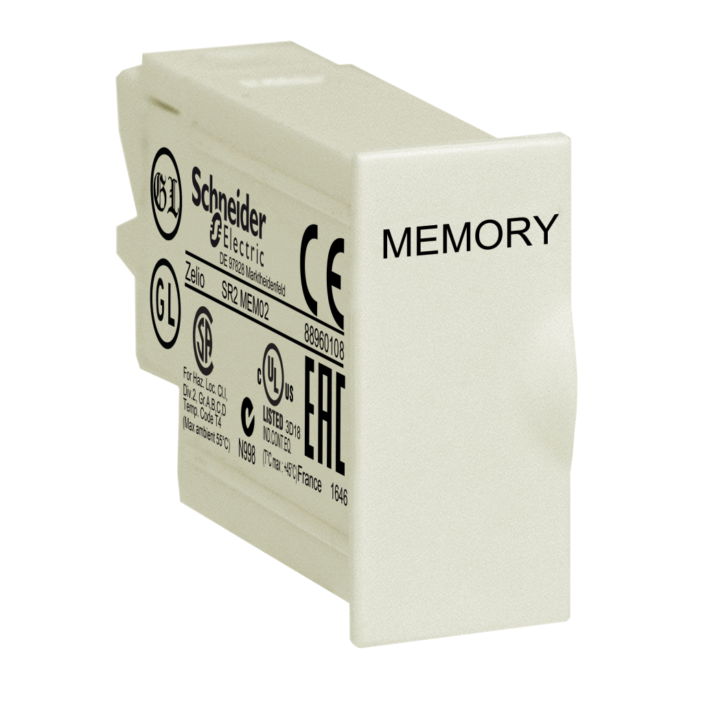 SR2MEM02 - Phaseo, Zelio Logic, memory cartridge, for smart relay firmware, for v 3.0, EEPROM Schneider Electric