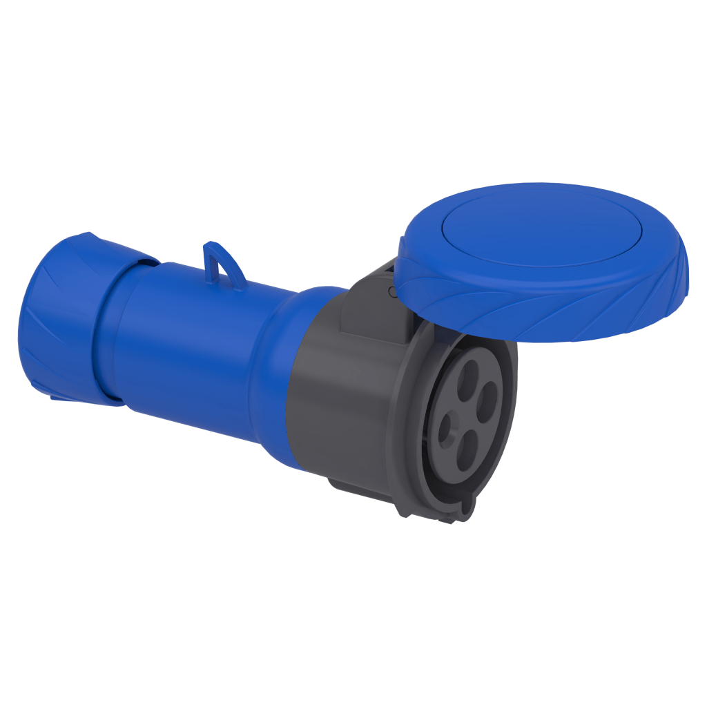 PKF32M724 - PratiKa wander socket - straight - 32 A - 3P + E - 200...250 V AC - IP67 Schneider Electric
