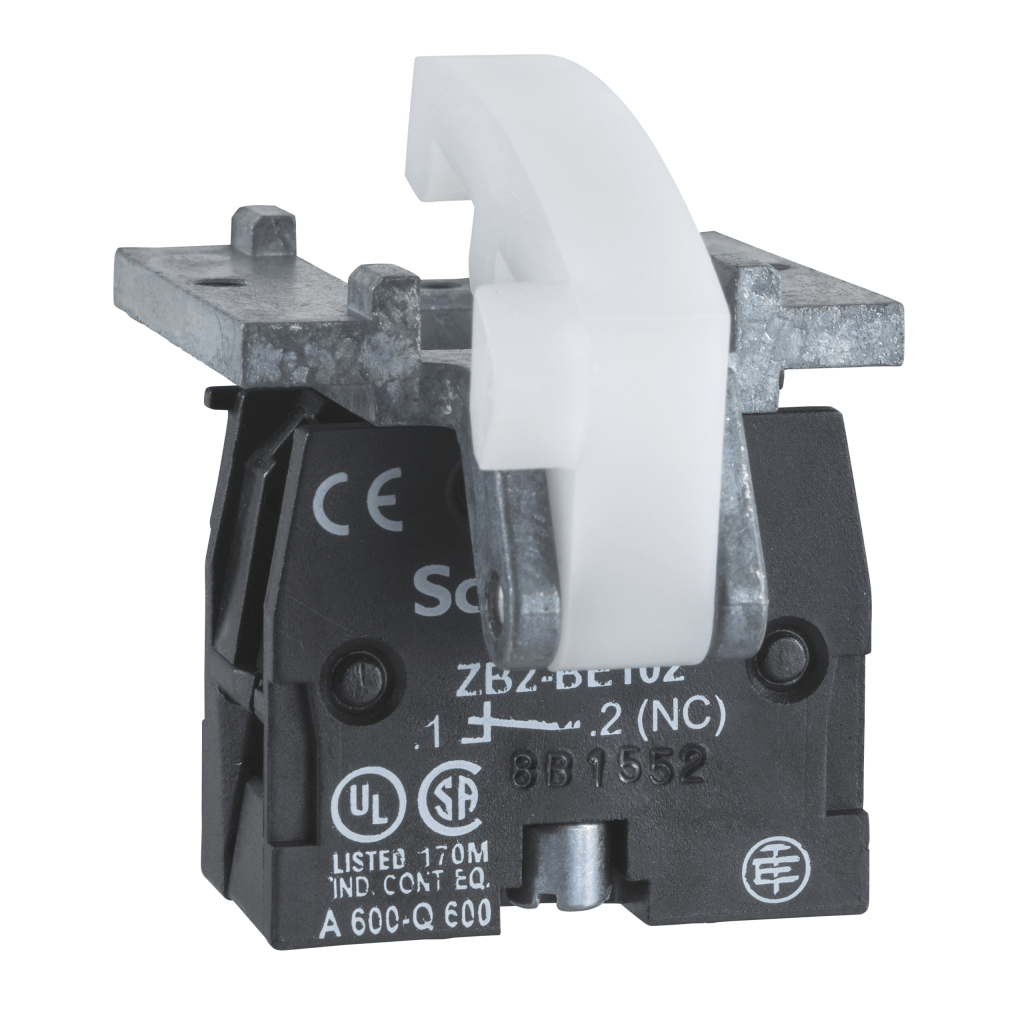 XACS101 - spring return contact block - 1 NO - base mounting Schneider Electric