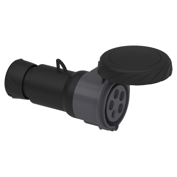 PratiKa wander socket - straight - 32 A - 3P + N + E - 480...500 V AC - IP67 Schneider Electric