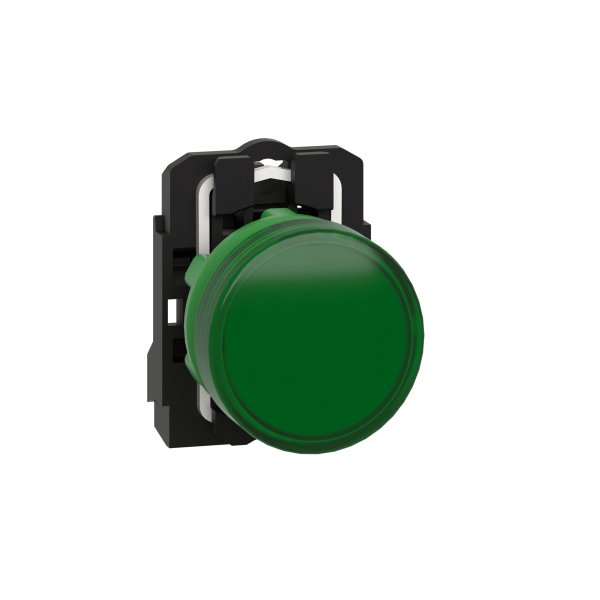 XB5AVG3 — XB5AVG3 - Harmony XB5, Pilot light, plastic, green, Ø22, plain lens with integral LED, 110…120 V AC Schneider Electric