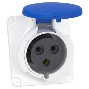 PKY32F423 - PratiKa socket - fast - angled - 32A - 2P + E - 200...250 V AC - panel Schneider Electric