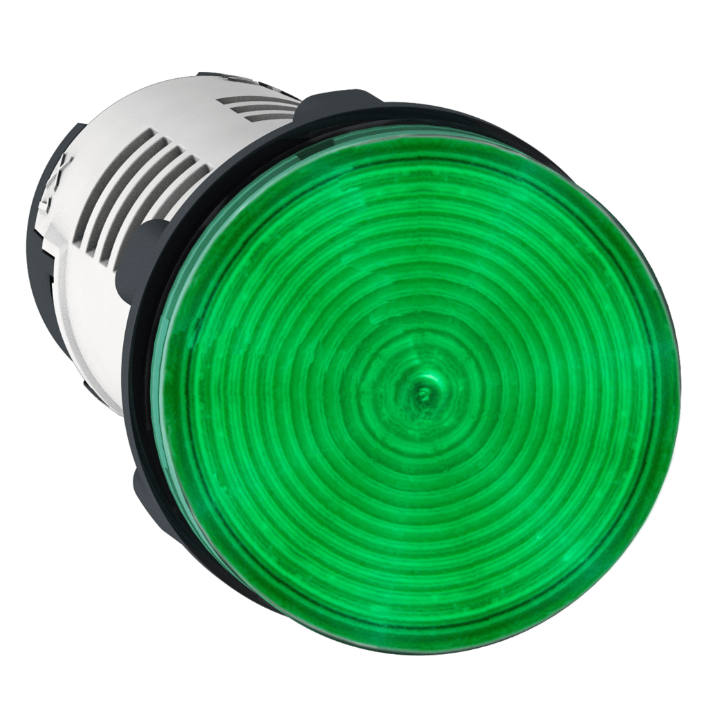 XB7EV03MP - Harmony XB7, Monolithic pilot light, plastic, green, Ø22, integral LED, 230…240 V AC Schneider Electric