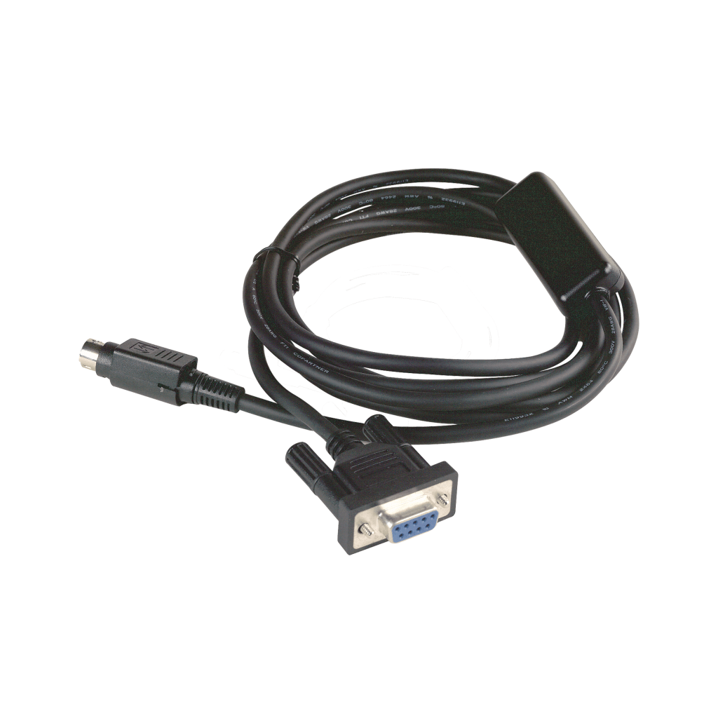 XBTZG9775 - RS422 cabel for Mistubishi PLC FX series, HMI Sub-D9 to PLC Mini-Din6 Schneider Electric