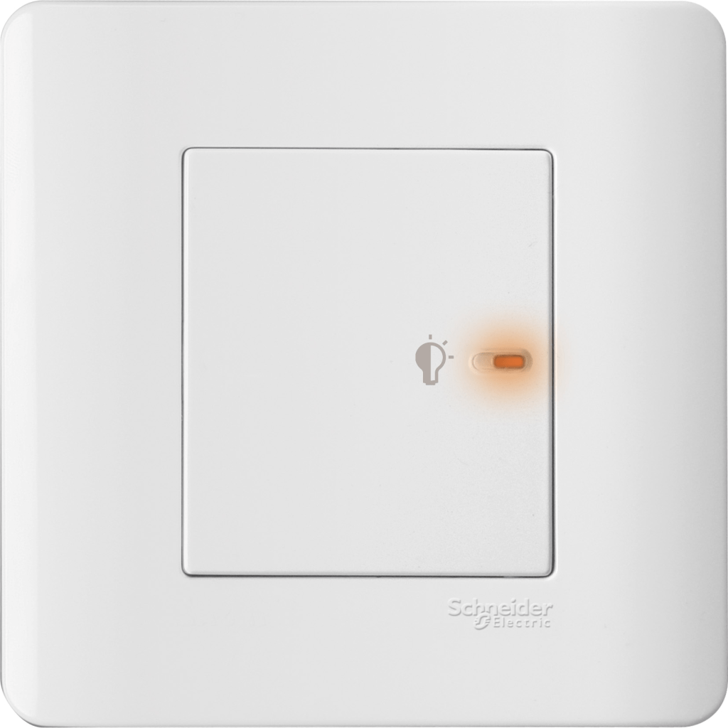 E8431EPD4_WE - 1 Gang 350VA, 50Hz Full-Flat Universal Dimmer with LED, White Schneider Electric