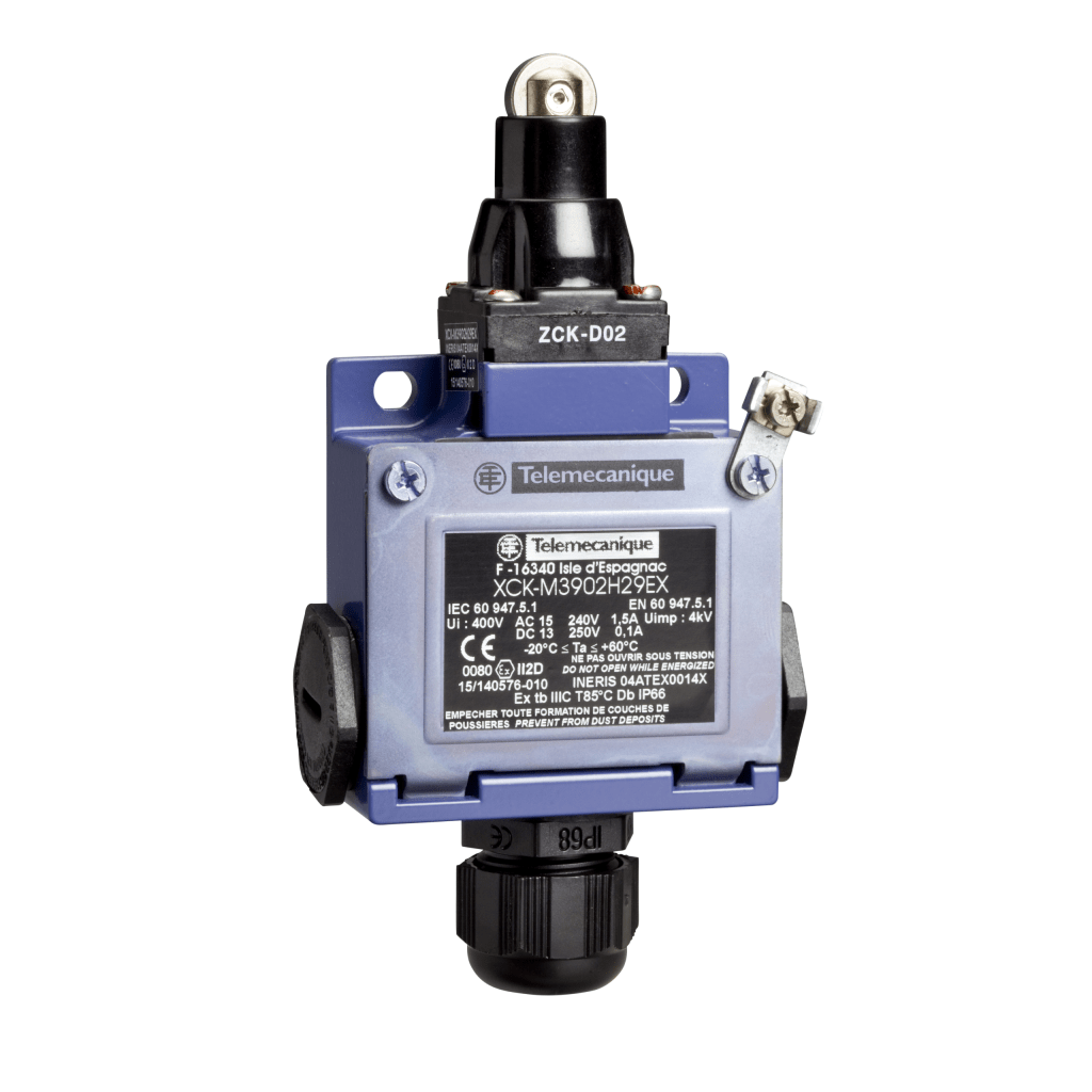 XCKM3902H29EX - Limit switch, Limit switches XC Standard, XCKM, roller plunger, 2NC + NO, ATEX/IECEx Telemecanique Sensors