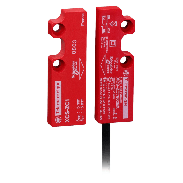 XCSDMC59010EX — XCSDMC59010EX - Coded magnetic switch, Telemecanique Safety switches XCS, XCSDMC, 1 NC+1 NO, staggered, cable 10 m Telemecanique Sensors