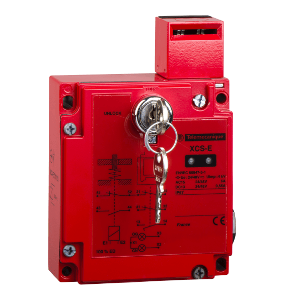 XCSE731130 — XCSE731130 - Safety switch, Telemecanique Safety switches XCS, metal XCSE, 2NC+1 NO, slow break, 2 entries tapped Pg 13, 24 V Telemecanique Sensors