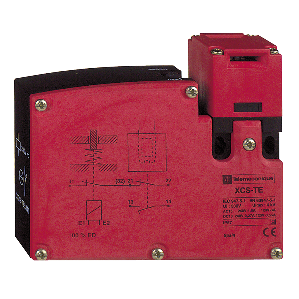 XCSTE5341 - Safety switch, Telemecanique Safety switches XCS, plastic XCSTE, 1NC + 1 NO, slow break, 1 entry tapped Pg 11 230 V Telemecanique Sensors