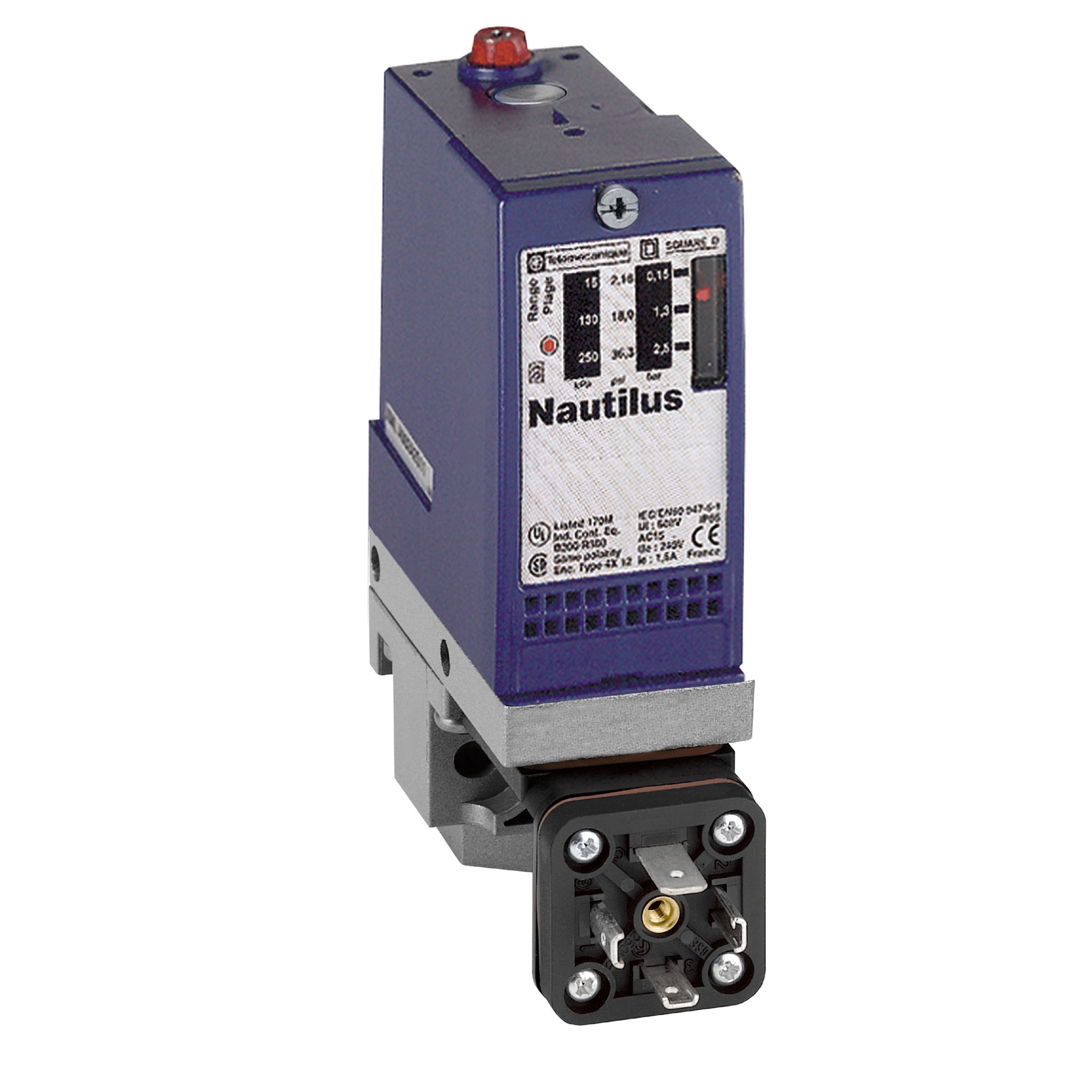 XMLA020A2C11 - Electromechanical pressure sensor, Pressure sensors XM, switch XMLA 20 bar, fixed scale 1 threshold, 1 C/O Telemecanique Sensors