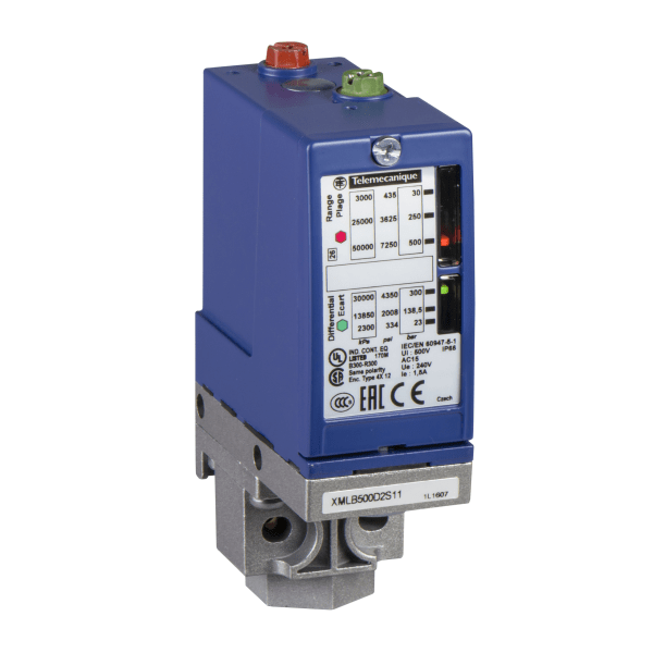 XMLB160D2S11 — XMLB160D2S11 - Electromechanical pressure sensor, Pressure sensors XM, switch XMLB 160 bar, adjustable scale 2 thresholds, 1 C/O Telemecanique Sensors