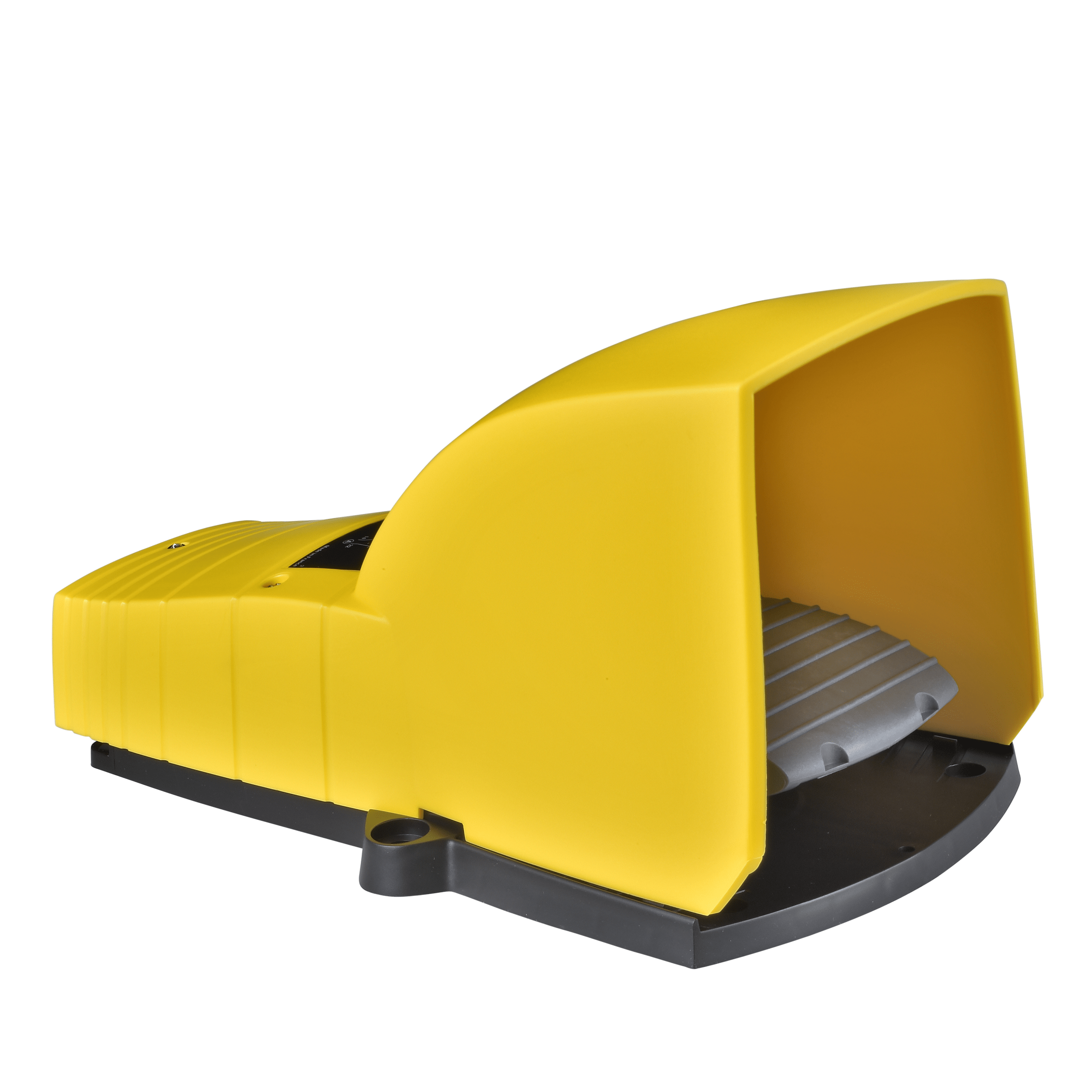 XPEY510 - Preventa XPE, Single foot switch, plastic, yellow, with cover, trigger mechanism, 1 NO + 1 NC Schneider Electric