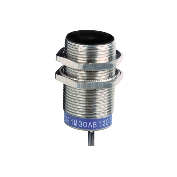 XS1M30AB120 — XS1M30AB120 - Inductive proximity sensors XS, inductive sensor XS1 M30, L50mm, brass, Sn10mm, 12...24 VDC, cable 2 m Telemecanique Sensors