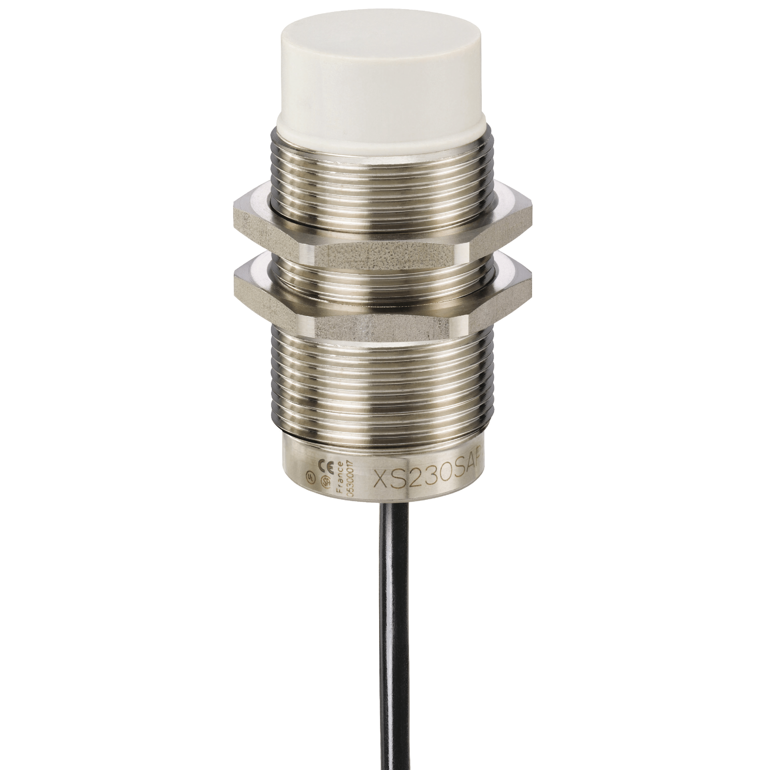 XS230SANAL2 - Inductive proximity sensors XS, inductive sensor XS2 M30, L63mm, stainless, Sn22mm, 12...24 VDC, cable 2 m Telemecanique