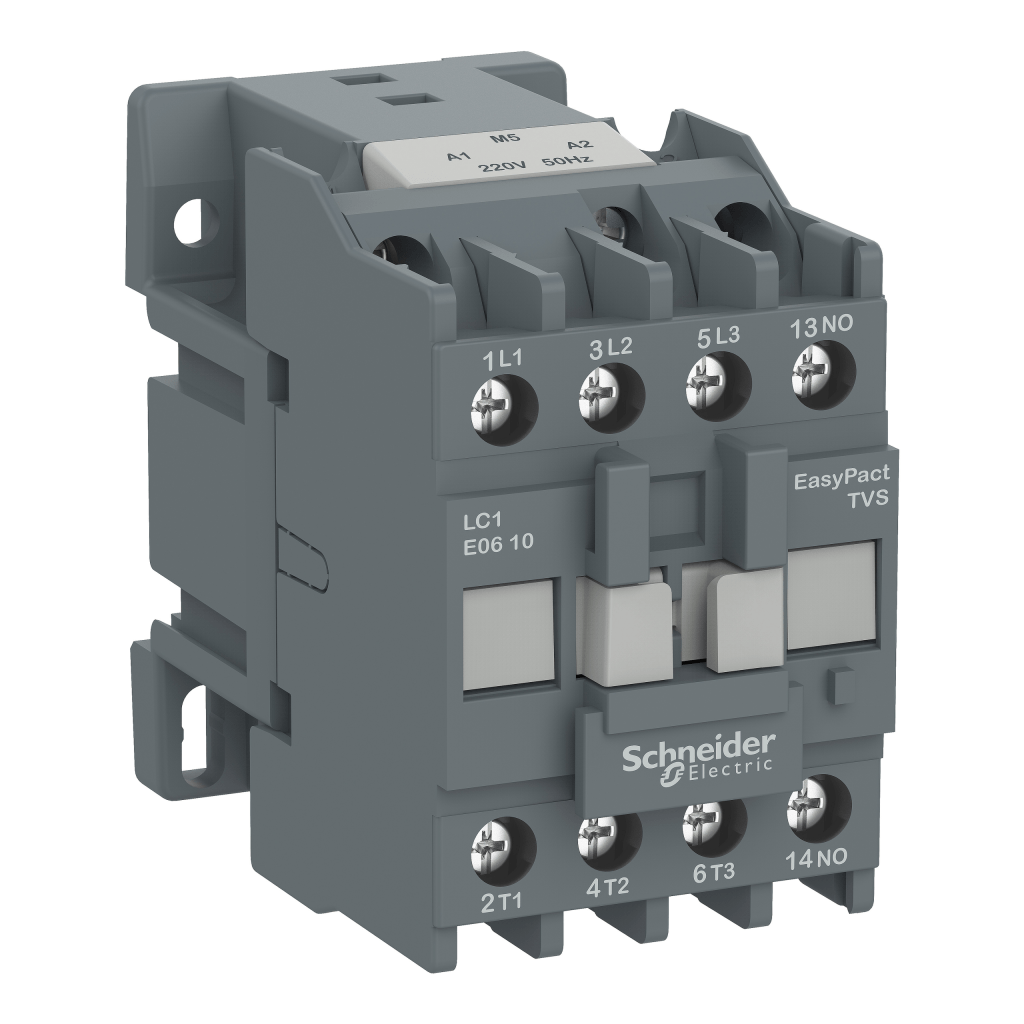 LC1E1210F5 - EasyPact TVS contactor 3P(3 NO) - AC-3 - <= 440 V 12A - 110 V AC coil Schneider Electric