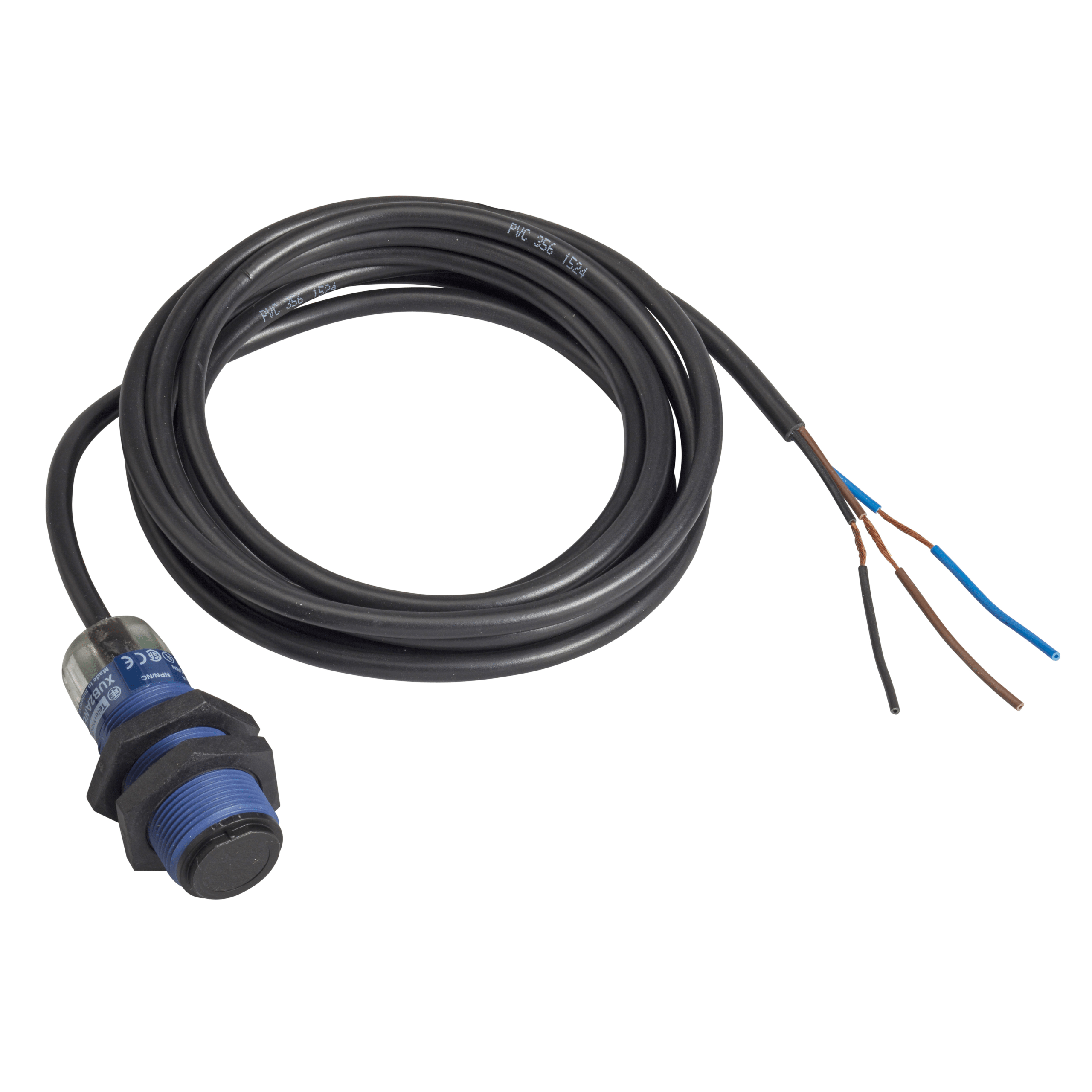 XUB2APBNL2R - Photoelectric sensors XU, XUB, receiver, Sn 15 m, 12...24 VDC, cable 2 m Telemecanique Sensors