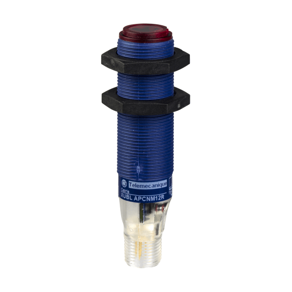 XUBLAPCNM12R — XUBLAPCNM12R - Photoelectric sensors XU, XUB, receiver, laser, Sn 100 m, 12...24 VDC, M12 Telemecanique