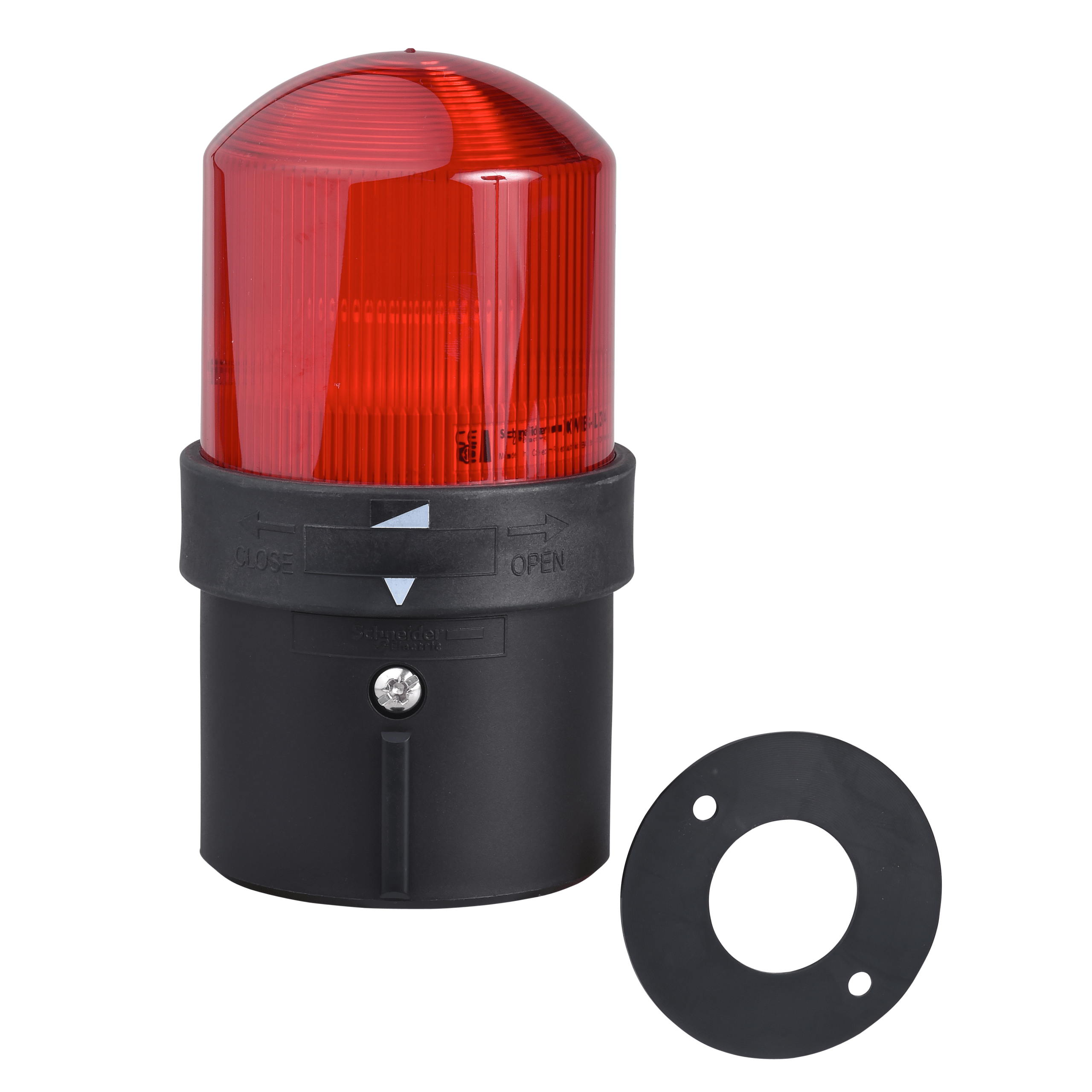 XVBL0M4 - Harmony XVB, Illuminated unit for modular tower lights, plastic, red, Ø70, steady, integral LED, 230 V AC Schneider Electric