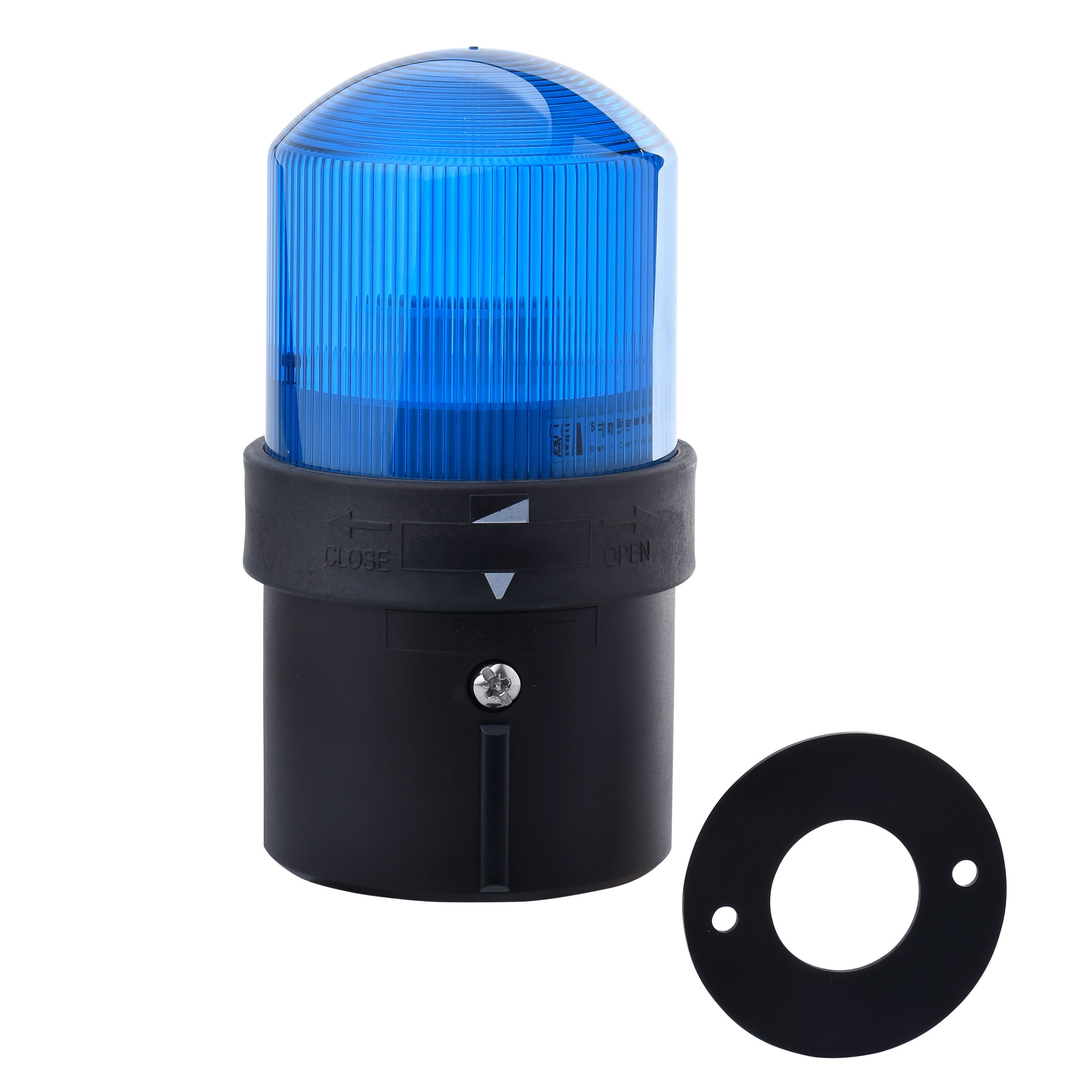 XVBL1M6 - Complete beacon, Harmony XVB Universal, Ø 70 mm tower light, flashing, blue, IP65, 230 V Schneider Electric