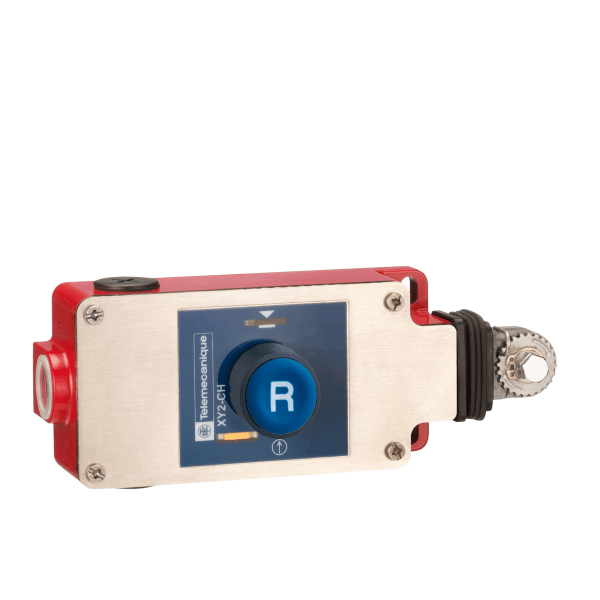 XY2CH13170 — XY2CH13170 - Latching emergency stop rope pull switch, Telemecanique Emergency stop rope pull switches XY2C, e XY2CH, 2NC, flush pushbutton Telemecanique