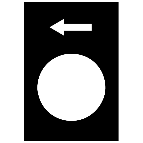legend - 30 x 40 mm - black - left or lower, slow Schneider Electric