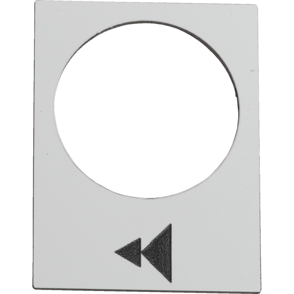 legend - 30 x 40 mm - white - raise or right, slow-fast Schneider Electric