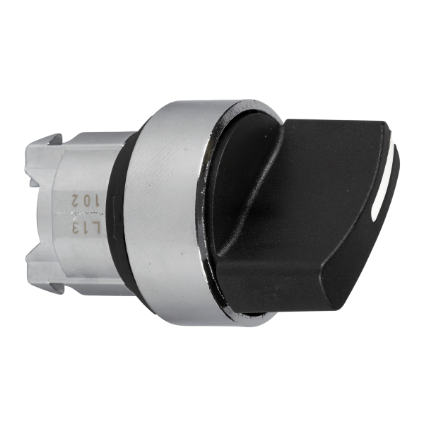 ZB4BD4 — ZB4BD4 - Harmony XB4, Selector switch head, metal, black, Ø22, 2 positions, spring return from right to left Schneider Electric