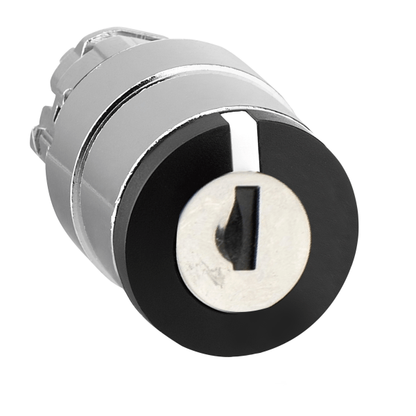 ZB4BG3 — ZB4BG3 - Harmony XB4, Key switch selector head, metal, black, Ø22, key n°455, 3 positions, stay put Schneider Electric