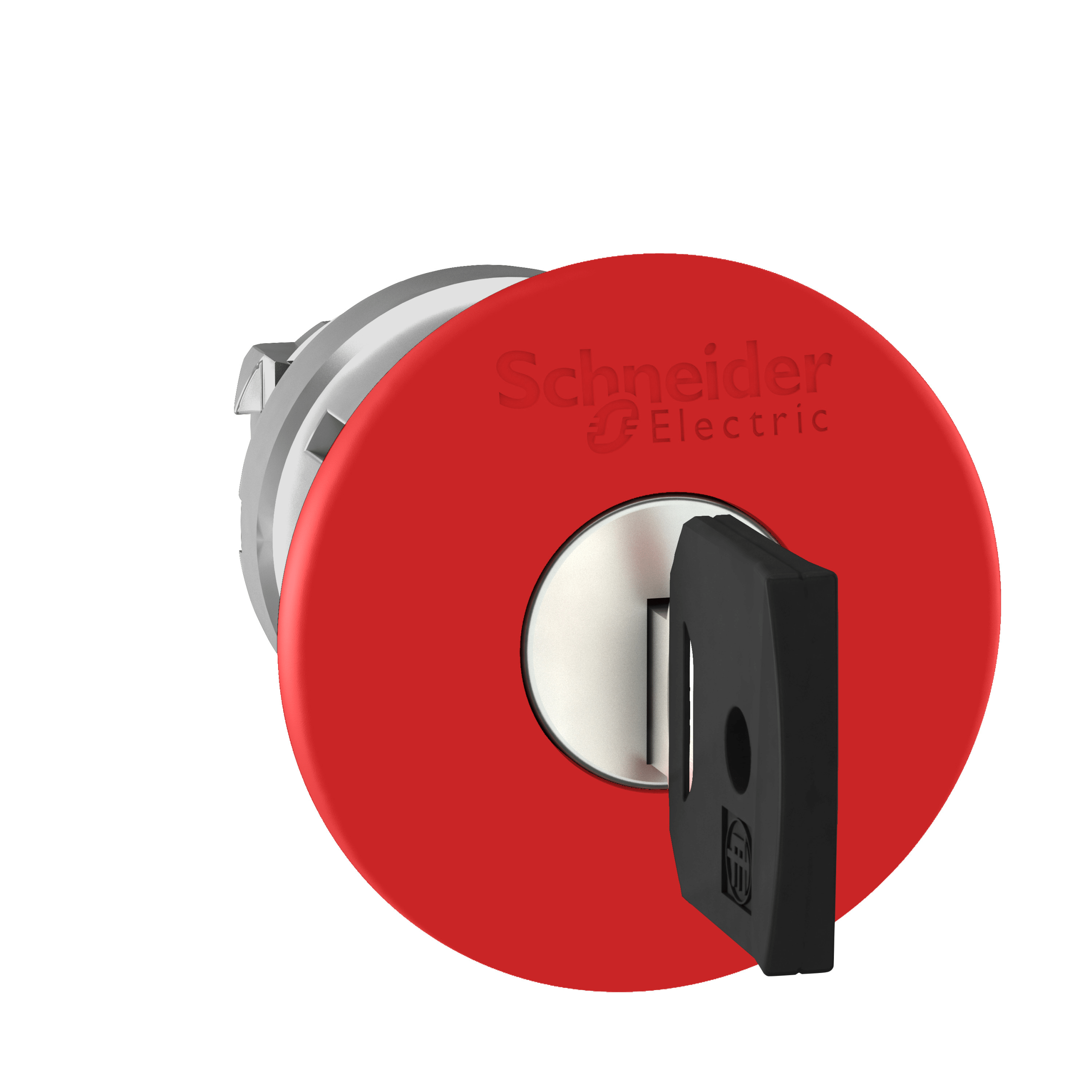 ZB4BS94420 - Head for emergency switching off push button, Harmony XB4, red Ø 40 stop, Ø22 mm trigger and latching key release Schneider Electric