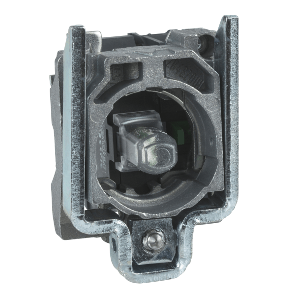 ZB4BW0G31 — ZB4BW0G31 - Harmony XB4, Light block with body/fixing collar, metal, green, integral LED, 110...120 V AC, 1 NO Schneider Electric