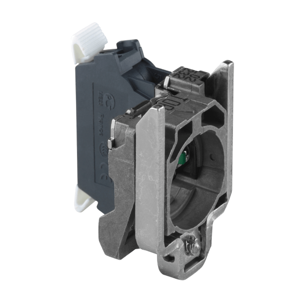 ZB4BZ1015 — ZB4BZ1015 - Harmony XB4, Single contact block with body/fixing collar, metal, spring clamp terminal, 1 NO Schneider Electric