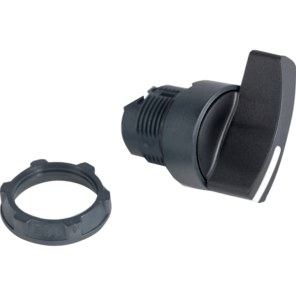 ZB5AJ2 — ZB5AJ2 - Harmony XB5, Selector switch head, plastic, black, Ø22, long handle, 2 positions, stay put Schneider Electric