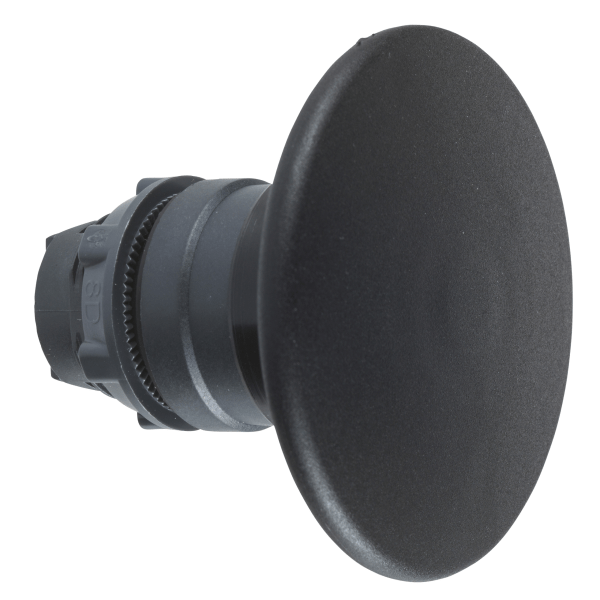 Harmony XB5, Mushroom push button head Ø60, plastic, black, Ø22, spring return Schneider Electric