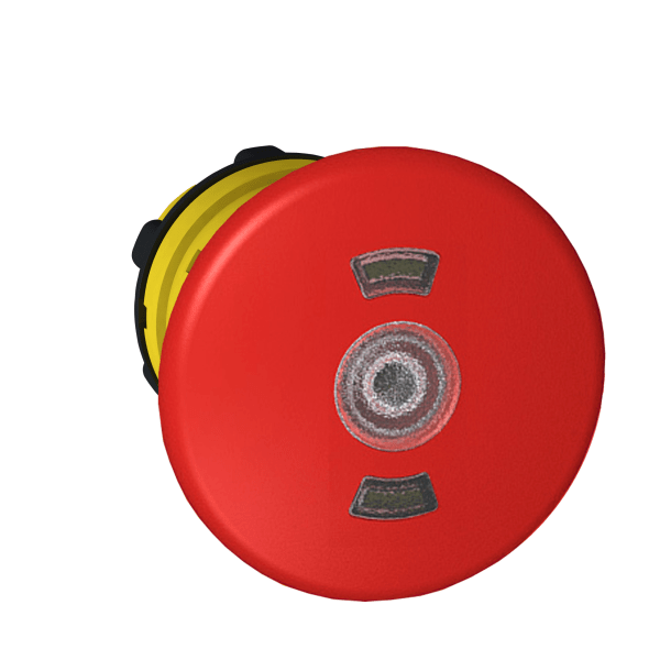ZB5AT8643M — ZB5AT8643M - Harmony XB5, Illuminated emergency stop switching off head, plastic, red mushroom Ø40, Ø22, trigger latching push-pull, with state indicator Schneider Electric