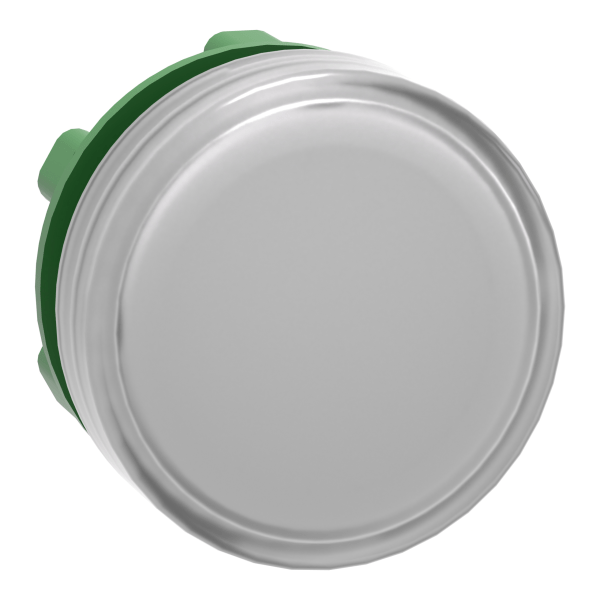 Harmony XB5, Pilot light head, metal, white, Ø22, plain lens for integral LED Schneider Electric