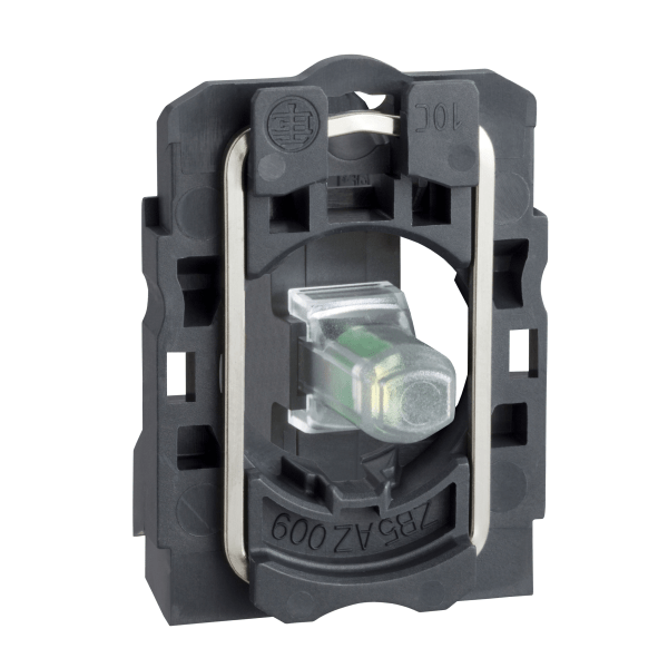 ZB5AVBG6 — ZB5AVBG6 - Harmony XB5, Light block with body/fixing collar, plastic, blue, integral LED, 24…120 V AC/DC Schneider Electric