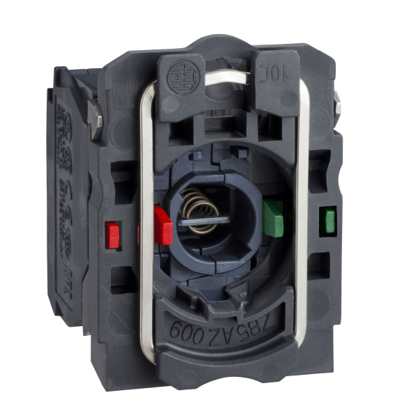 ZB5AW065 — ZB5AW065 - Harmony XB5, Light block with body/fixing collar, plastic, blue, for BA9s bulb, <= 250 V, 1 NO + 1 NC Schneider Electric