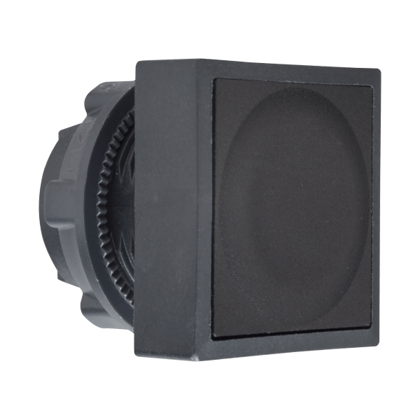 ZB5CA2 — ZB5CA2 - Head for non illuminated push button, Harmony XB5, black square flush pushbutton Ø22 mm spring return unmarked Schneider Electric